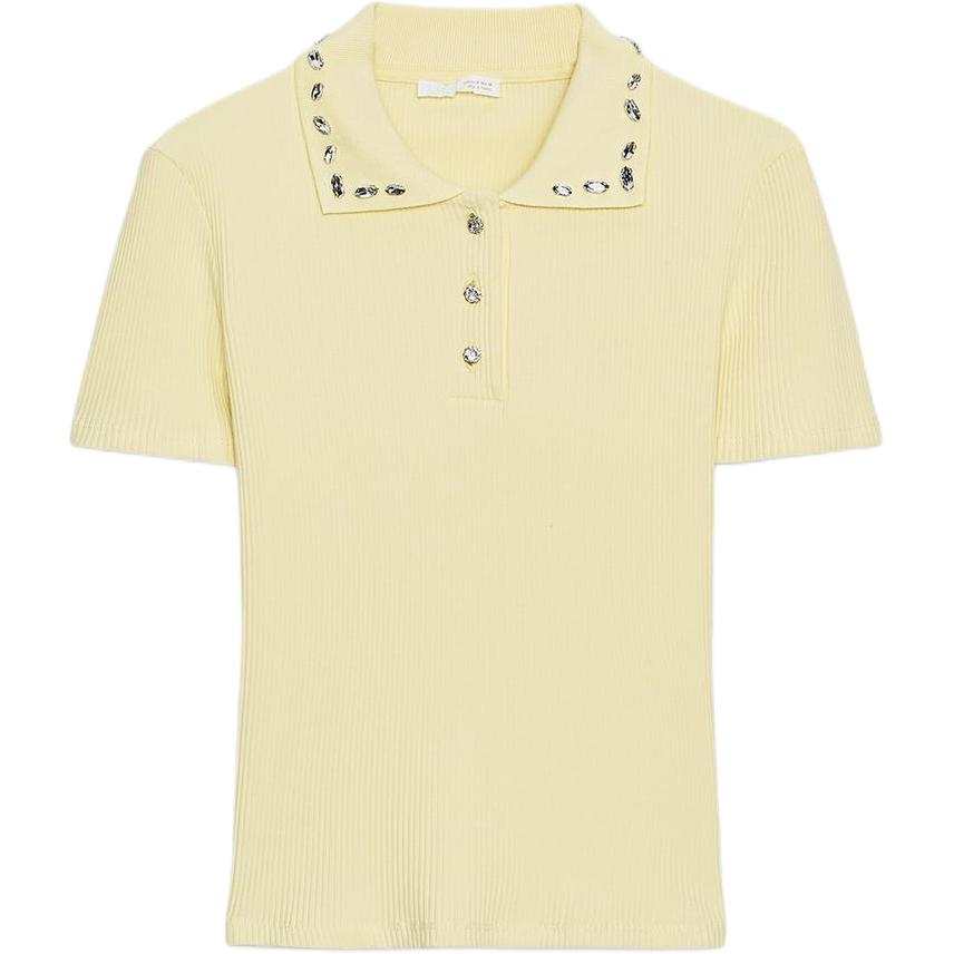 ZARA Polo Shirts Women's Yellow Moderate