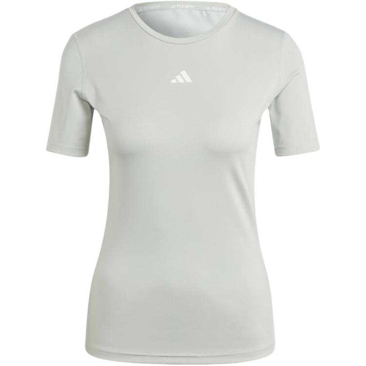 Adidas Adidas T Shirts Women's Gray Crew Neck Moderate Straight Fit