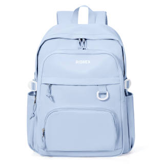 RIOREX Fabric Backpack Regular Unisex Black/White/Dark Blue/Milk Blue/Pink Purple/Light Green
