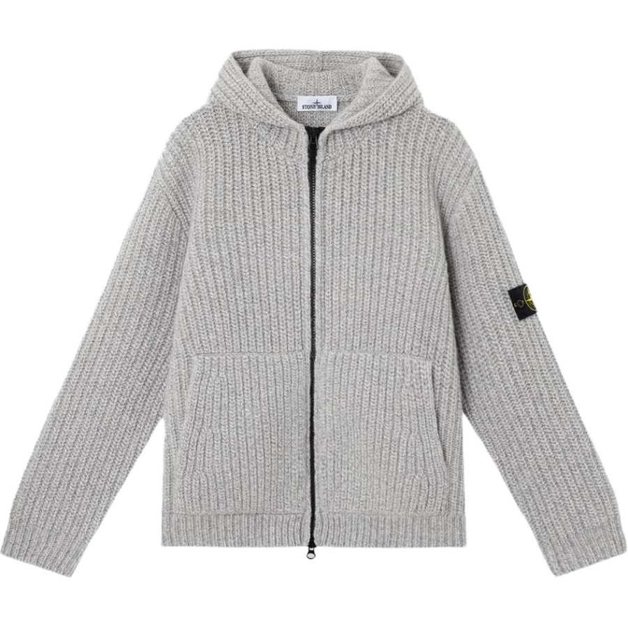 STONE ISLAND Hooded Zippped Jumper
