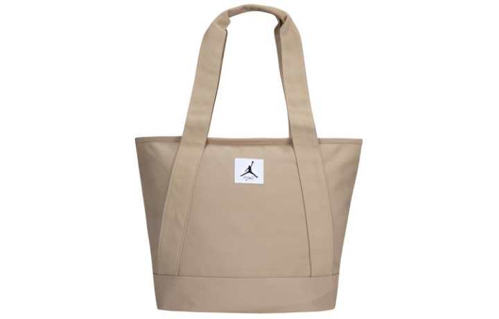 Jordan Jordan 100% Cotton Tote Handbag Regular Unisex Beaver Brown