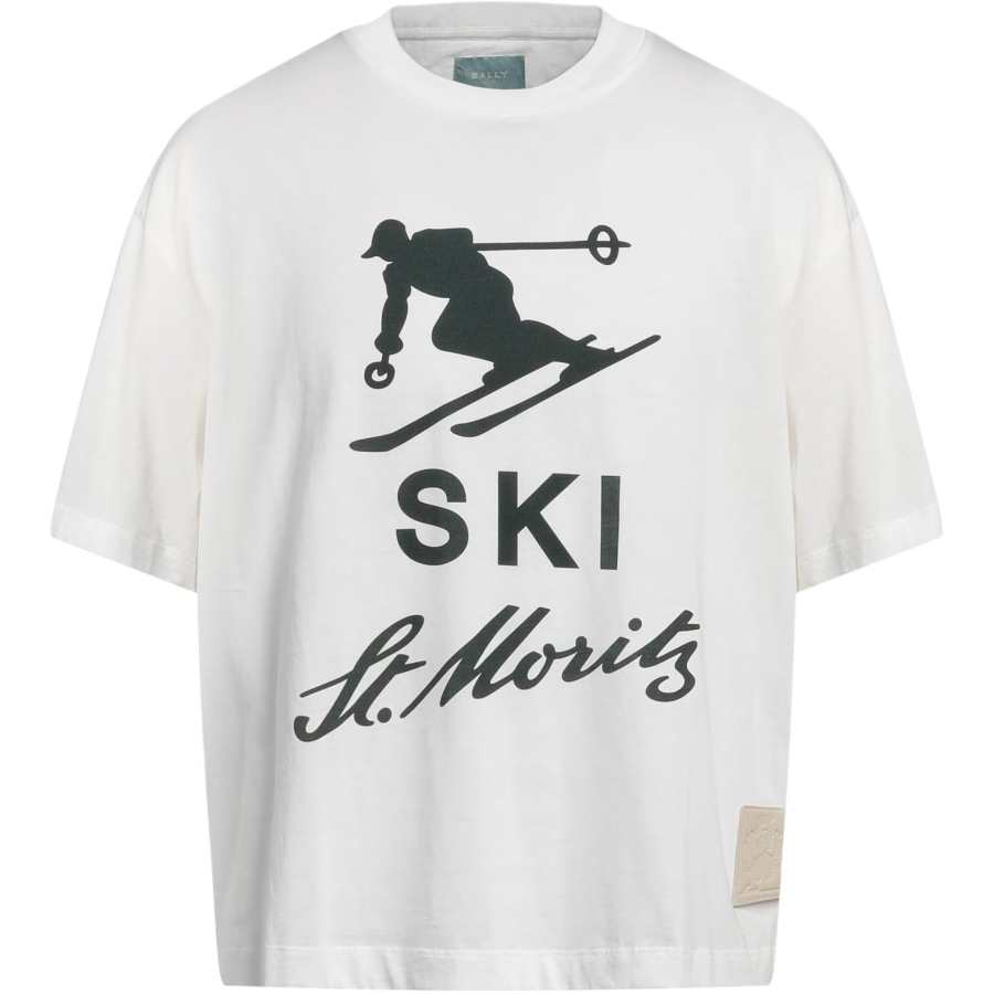 BALLY Bally St Moritz skier print T-shirt