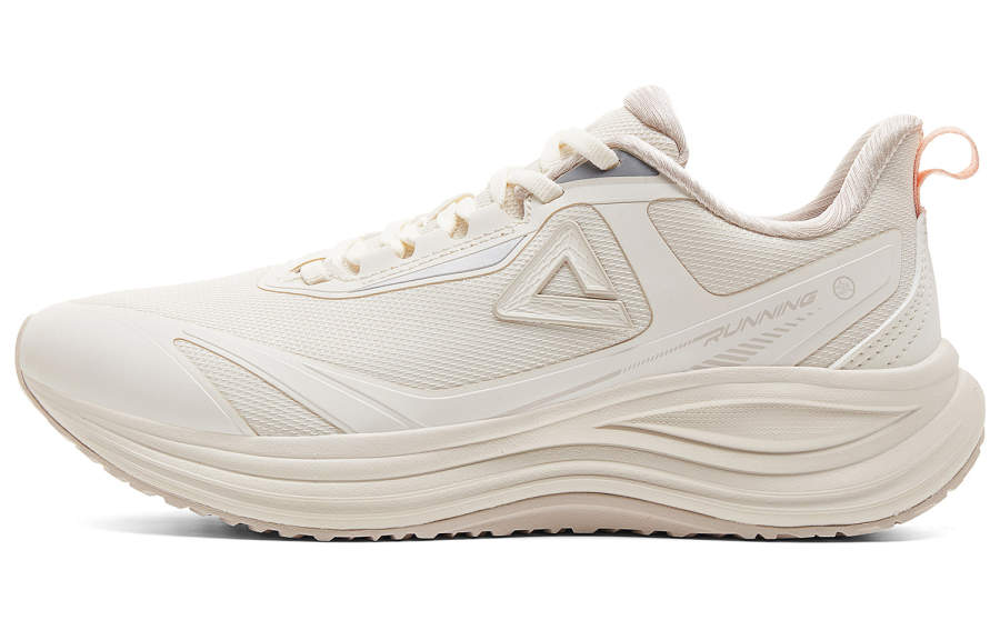 PEAK PEAK Cushioning Coverage Rebound Low top Running Shoes Women's Canvas White