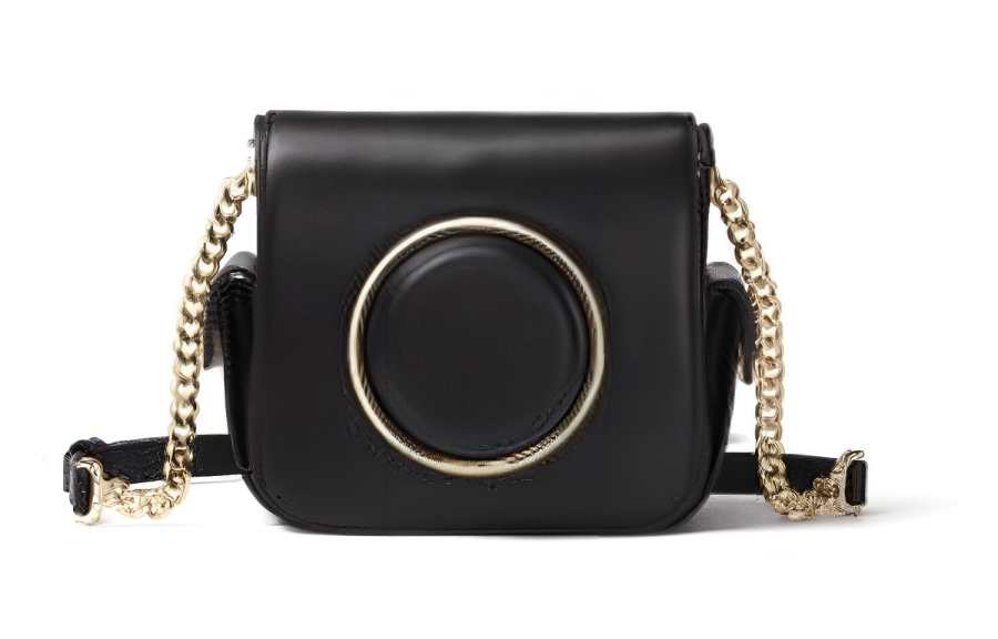 MICHAEL KORS Scout Chain Leather Crossbody Bags Unisex Black