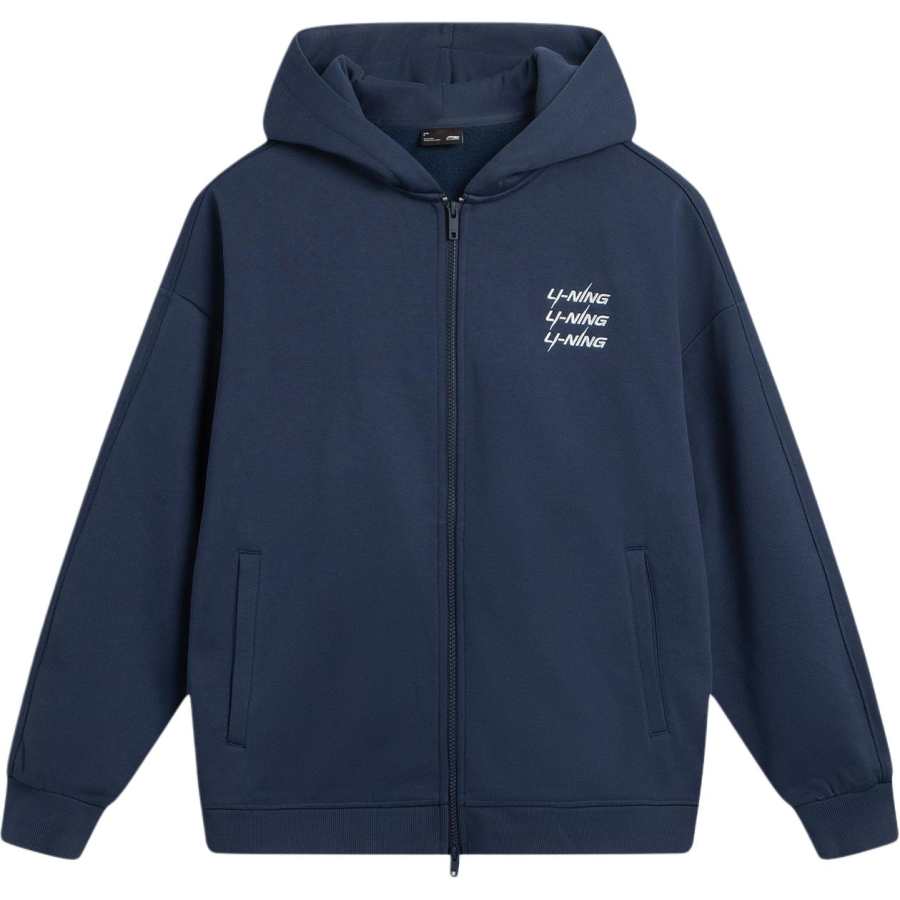 Li-Ning Li Ning Sports Life Collection Hooded Letter Fleece Lined Jacket Unisex
