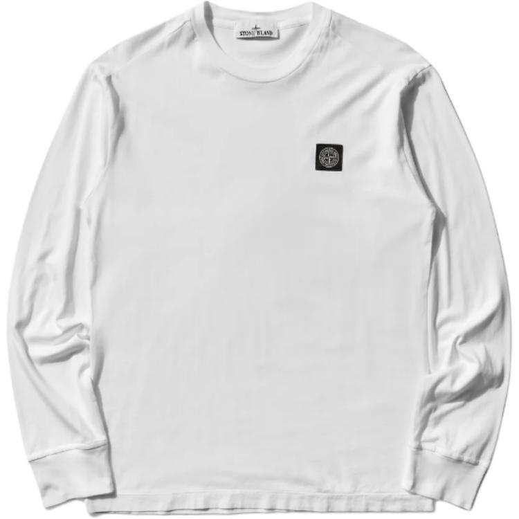 STONE ISLAND T Shirts Men's White Crew Neck