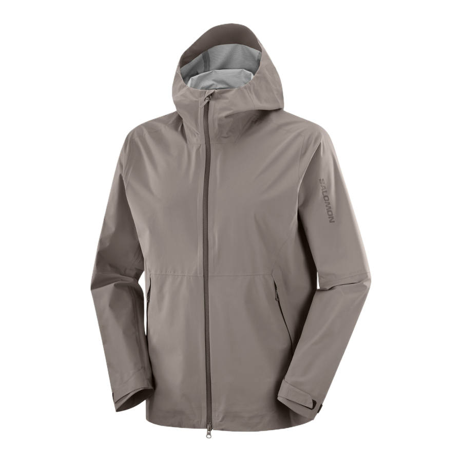 SALOMON OUTERPATH Jackets Men's Brown Hooded Non Detachable Moderate Other
