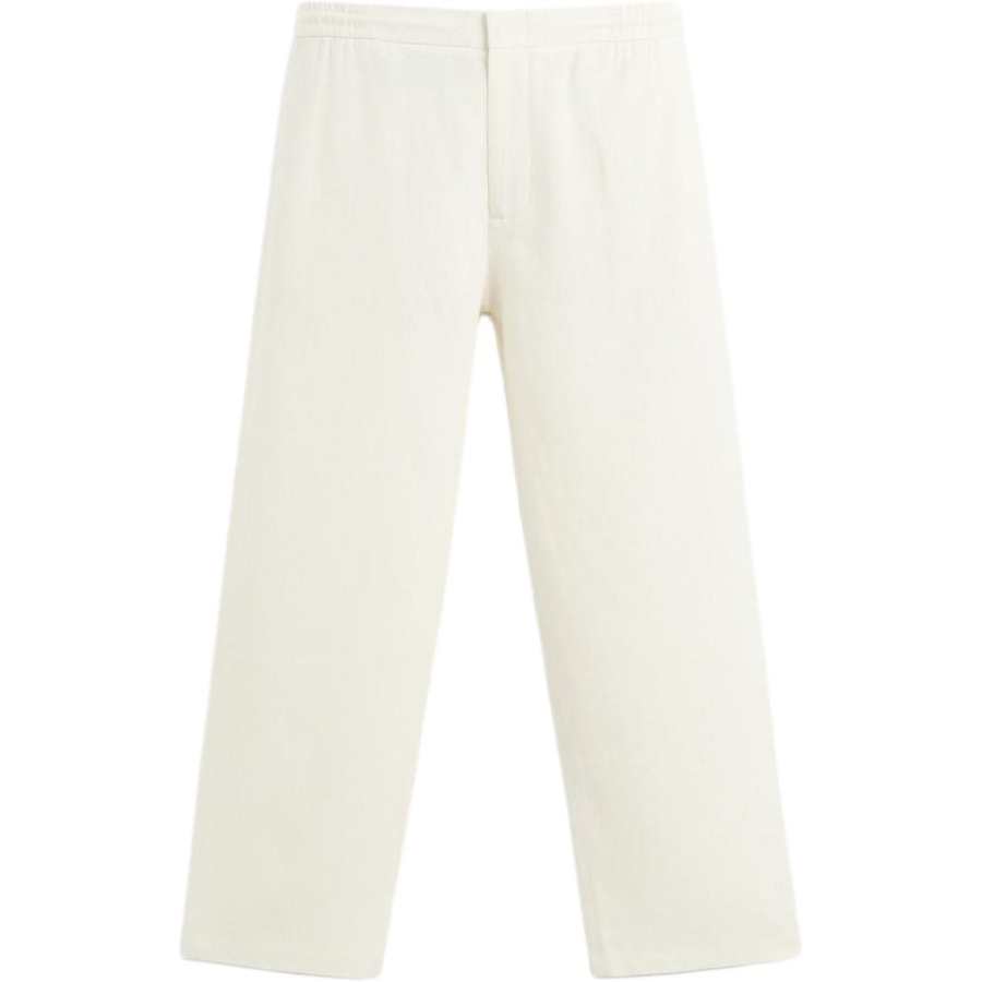 ZARA Casual Pants Men's White Moderate Straight Fit Pants