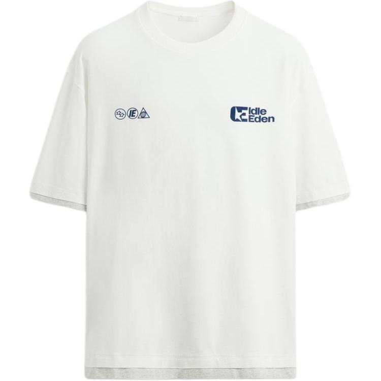 ZARA T Shirts Men's White Crew Neck Moderate