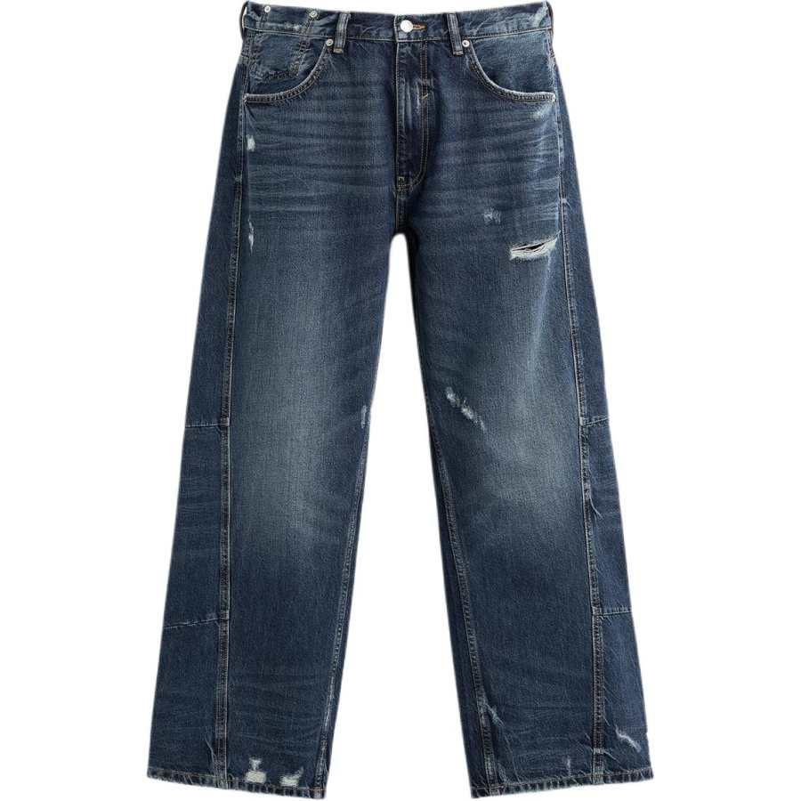 ZARA Jeans Men's Blue Moderate Straight Fit Pants