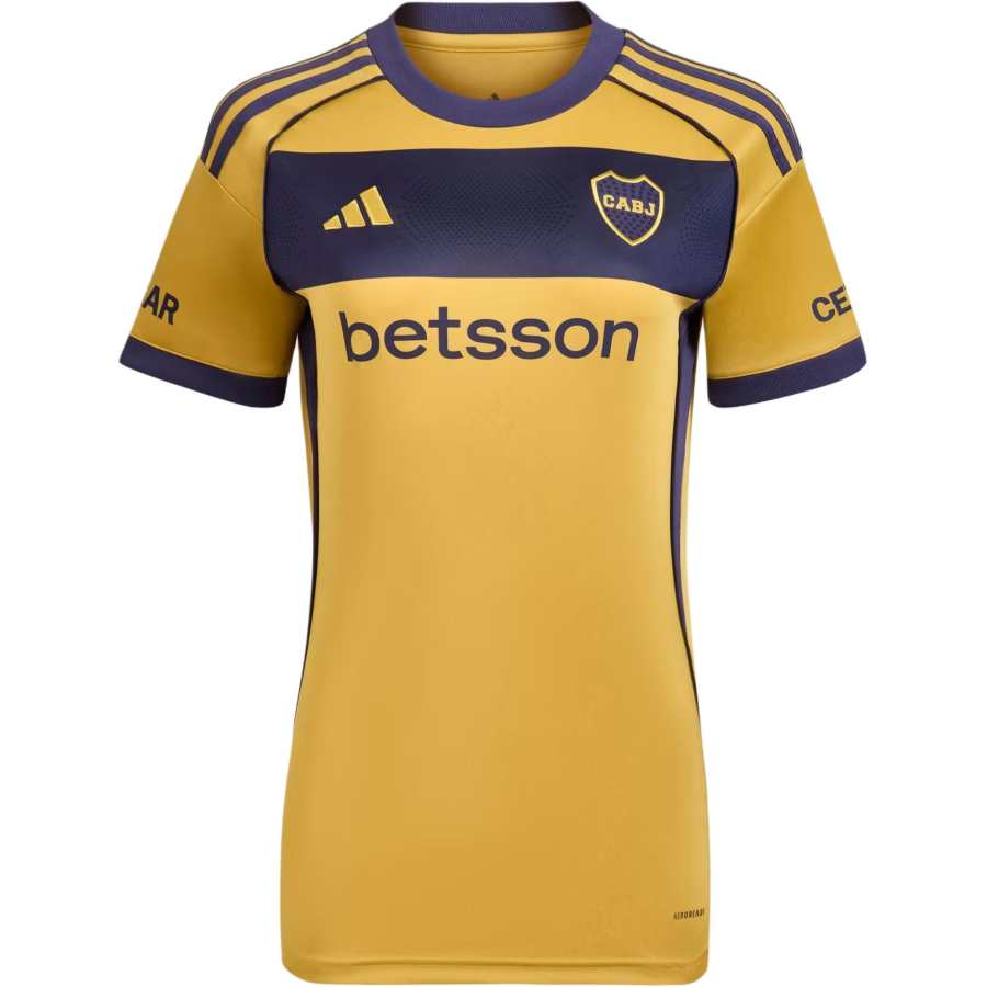 Adidas Adidas Boca Juniors Youth Camiseta Alternativa Soccer Jersey Women's