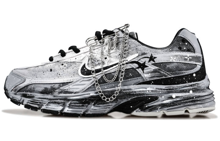 Nike Nike Initiator Textile, Synthetic Leather Abrasion Resistant Low top Running Shoes Men's Gray