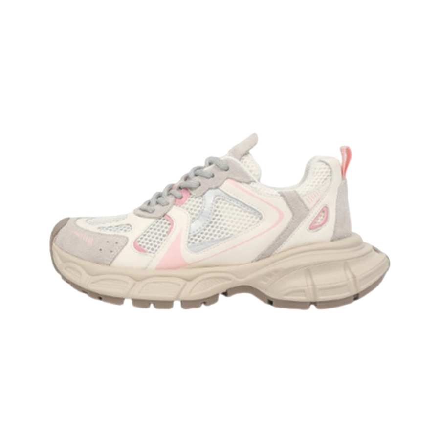 TELENT Cushioning Abrasion Resistant Cushioning, Wear Resistant Low top Chunky Sneakers Women's Beige Pink
