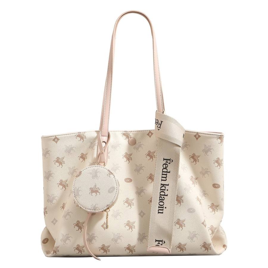 PAYOT Synthetic Leather Tote Handbag, Shoulder Bag Women's Pink White/Purple White/Blue White