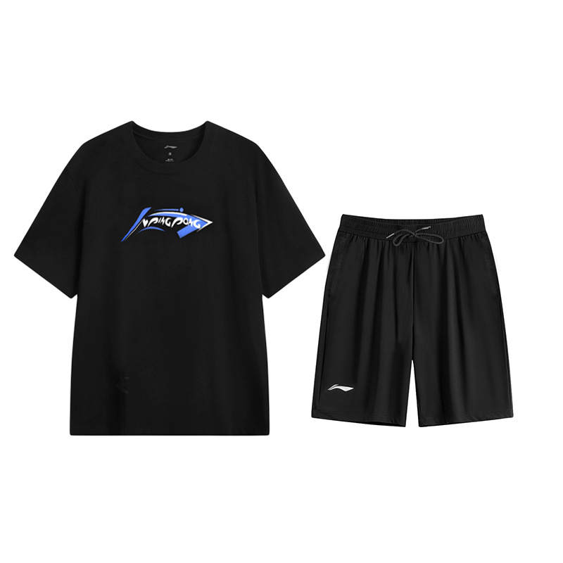 Li-Ning Li Ning Fitness Sets Men's Crew Neck Moderate