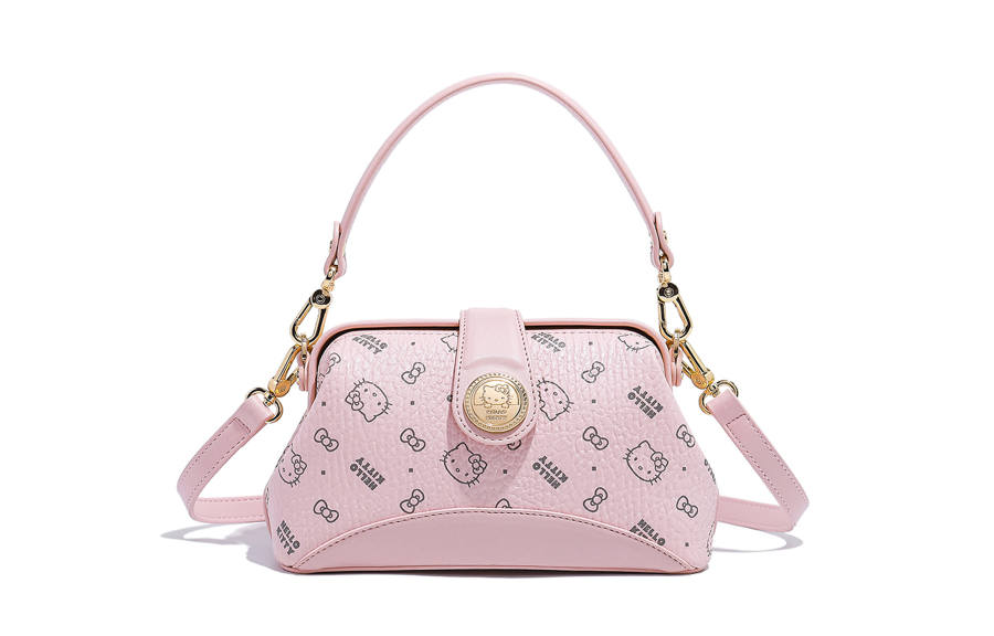 Sanrio Hello Kitty Hello Kitty Pu Shoulder Bag, Crossbody Bag, Handbag Regular Women's Pink/Brown/Milk Tea