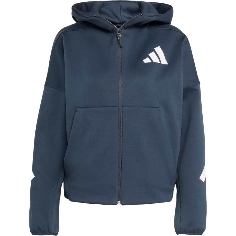 Adidas Adidas logo-detail zip-up hoodie