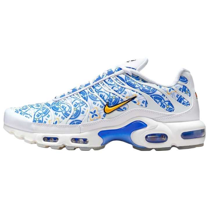 Nike Nike Air Max Plus Classic And Versatile Running Shoes Unisex White Blue