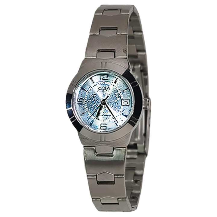 CASIO CASIO Custom Collection Quartz Movement Stainless Steel Strap Watch Unisex Blue Dial