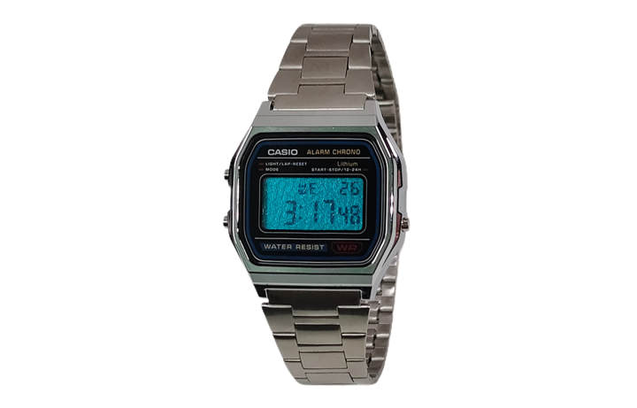 CASIO CASIO Custom Collection Quartz Movement Stainless Steel Strap Watch Unisex Blue Dial