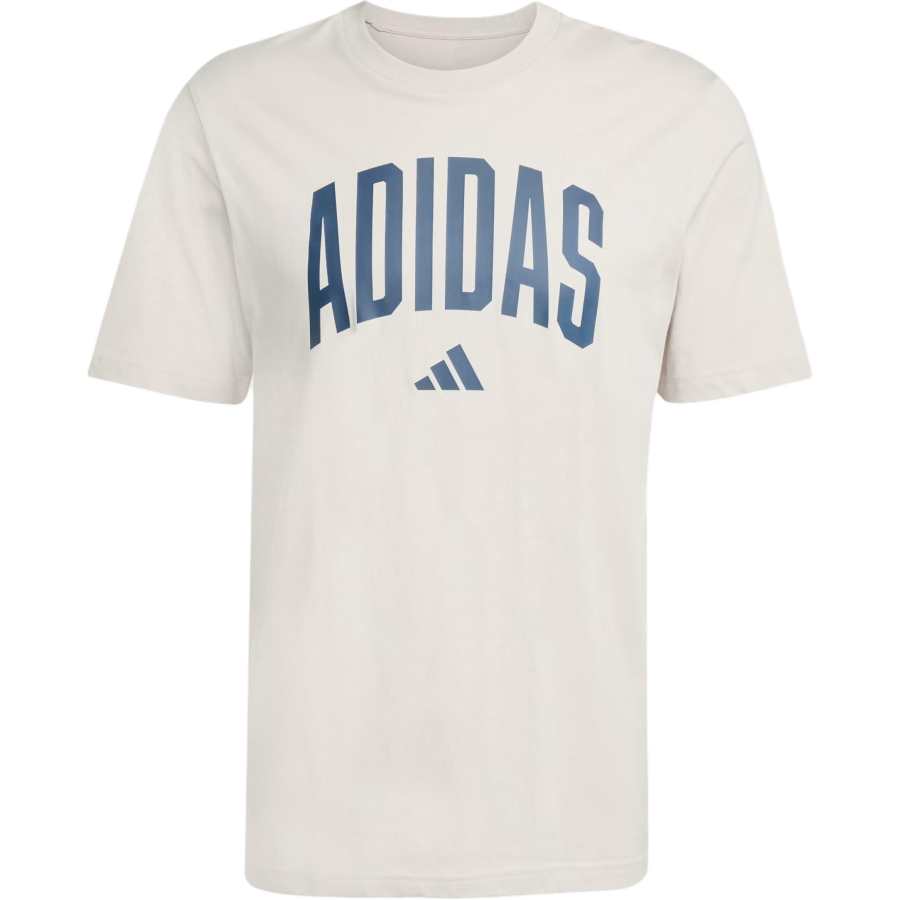 Adidas Adidas Clothing T Shirts Men's Beige Crew Neck