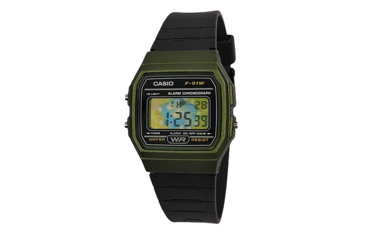 CASIO CASIO Custom Collection Quartz Movement Resin Strap Watch Unisex Black Dial
