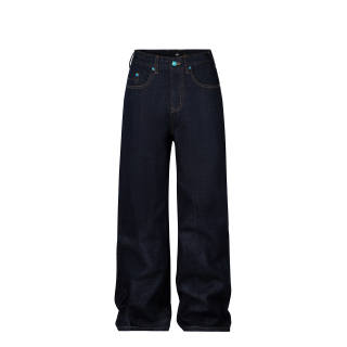 S45 Jeans Unisex Blue Moderate Wide Leg Pants
