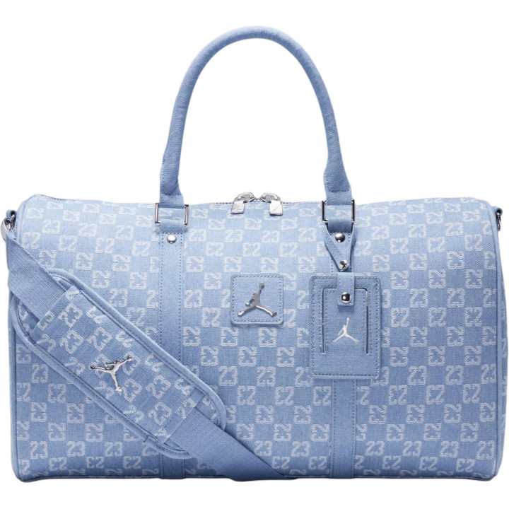 Jordan Jordan Monogram 25L Denim Handbag Travel Bag Unisex Purple