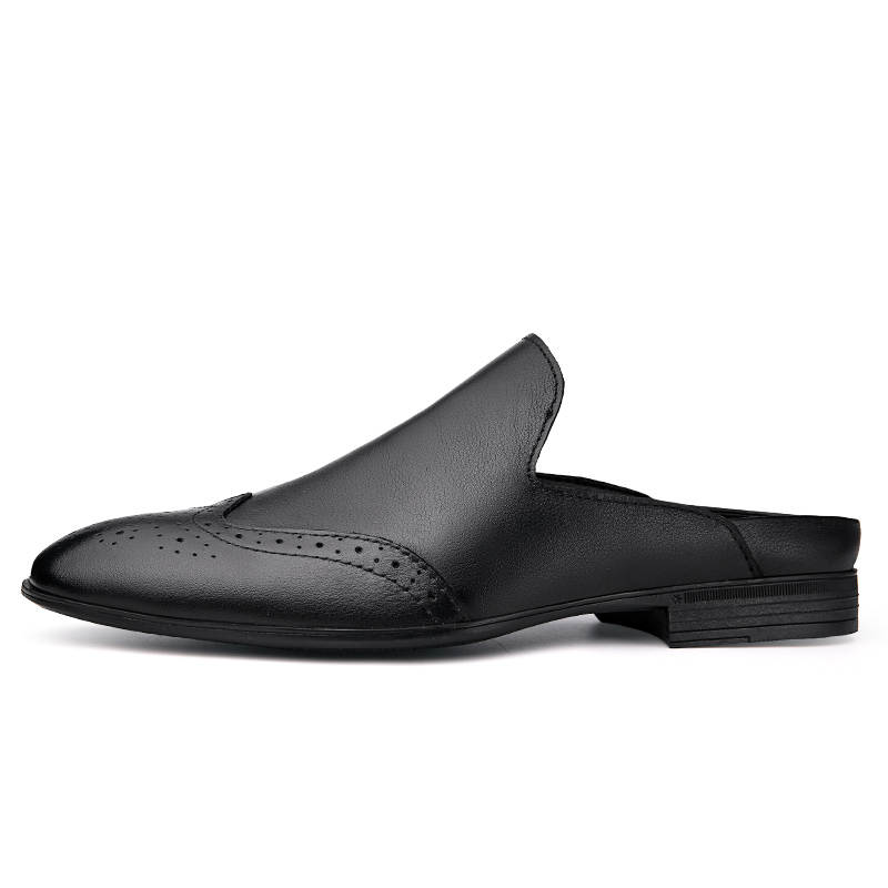 PAIBLOKS Quiet Abrasion Resistant Slip Resistant Closed Toe Slippers Unisex Black