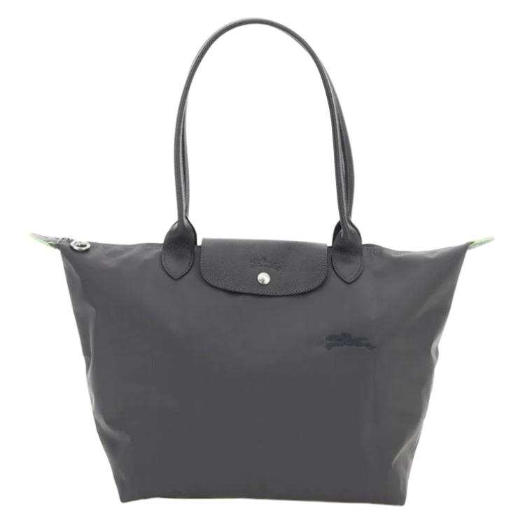 LONGCHAMP Le Pliage Nylon Handbag, Shoulder Bag Women's Gray