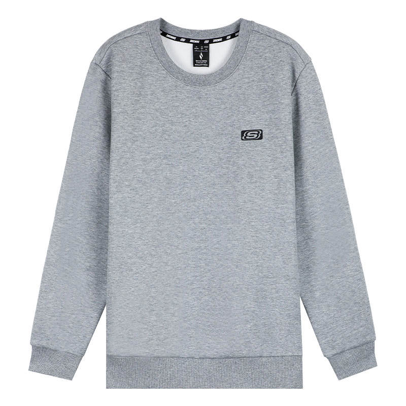 Skechers Comfortable Loose Fit Thermal Soft Thickened And Fleece Lined Pullover Sweatshirt Men's