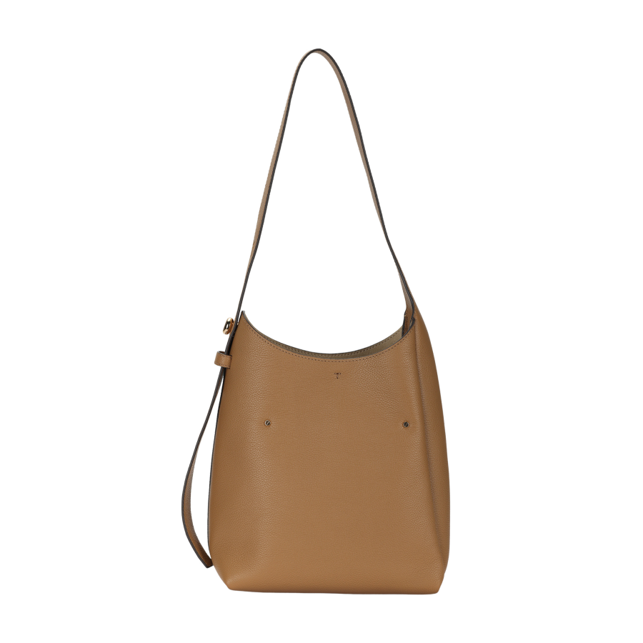 TORY BURCH Romy Cow Leather Shoulder Bag Small Women's Tiramisu
