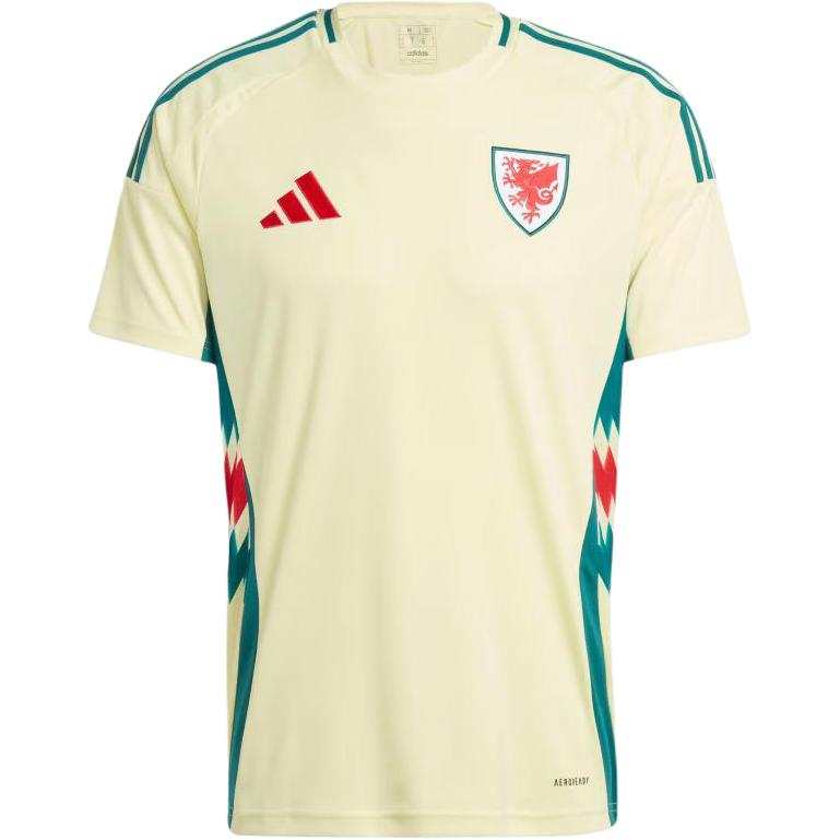 Adidas Adidas Wales National Team WALES 24 AWAY JERSEY Soccer Jersey Men's Pearl Citrine