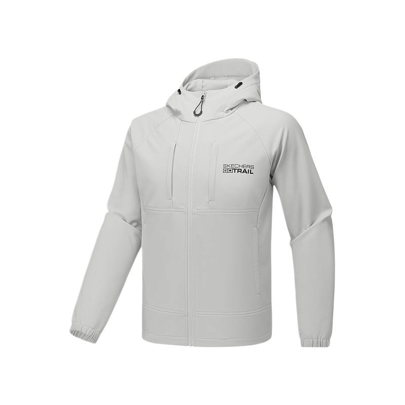 Skechers Jackets Men's Lunar Gray 00MV Hooded Moderate Other