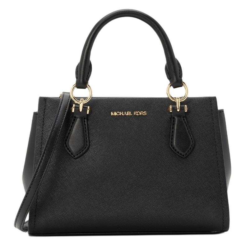 MICHAEL KORS Marilyn Split Cow Leather Crossbody Bag, Handbag Small Women's Black