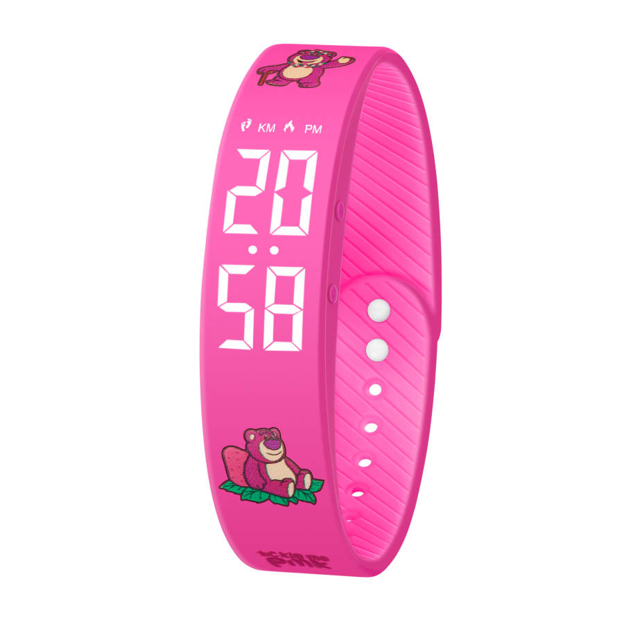 Disney Lotso Smart Movement Silicone Strap Watch Unisex Black Dial Waterproof