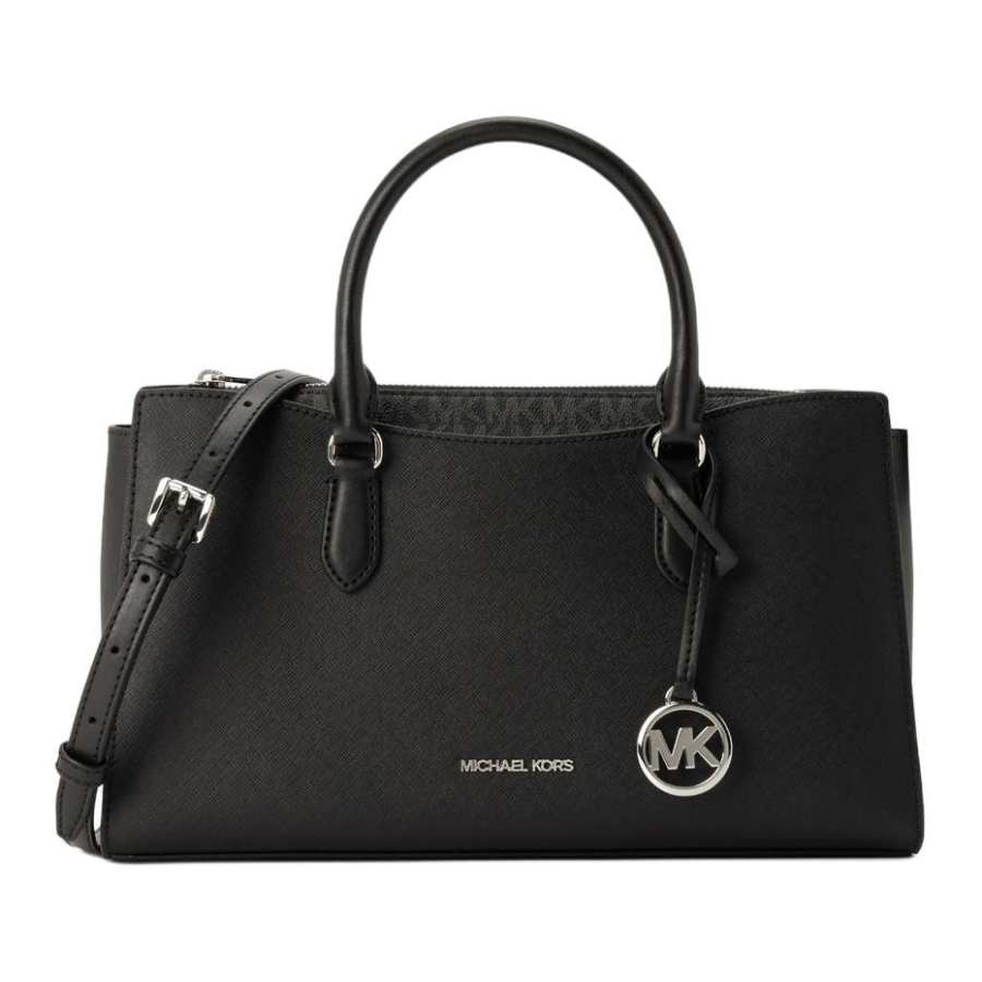 MICHAEL KORS ARDEN Coated Canvas Handbag Medium Women's Black