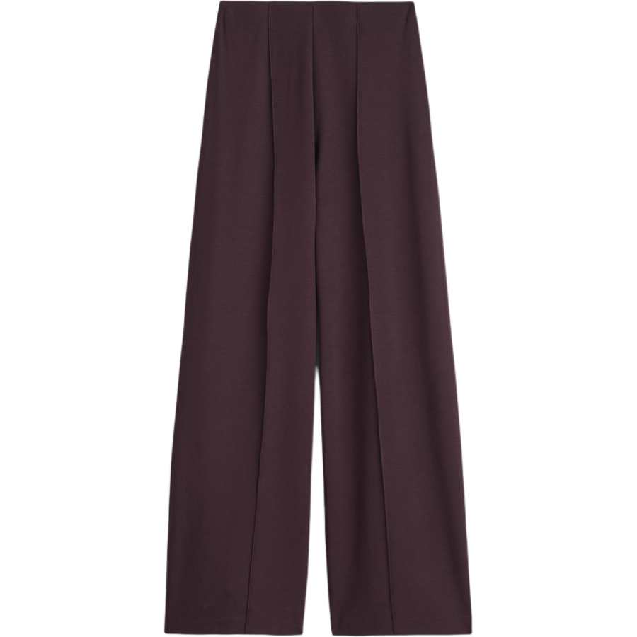 COS Casual Pants Women's Burgundy Moderate Wide Leg Pants