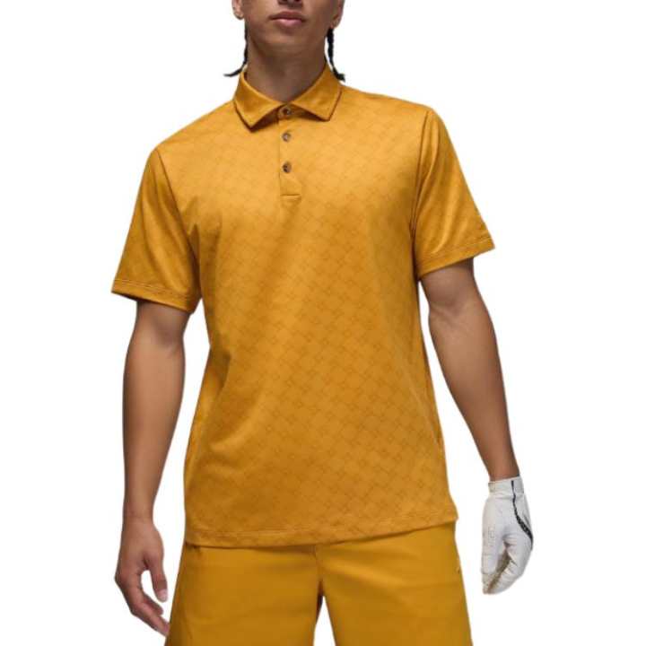 Jordan Jordan Apparel Polo Shirts Men's Gold Polo Collar Moderate Straight Fit