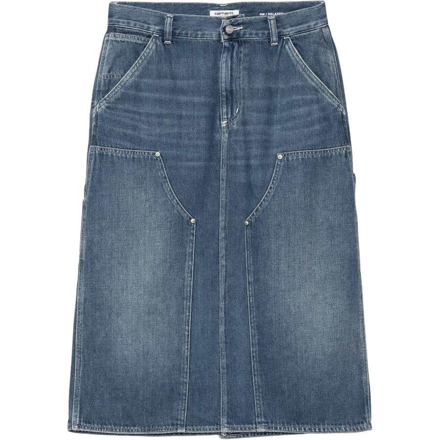 Carhartt WIP Single Knee FW25 Denim Long Skirt Women's