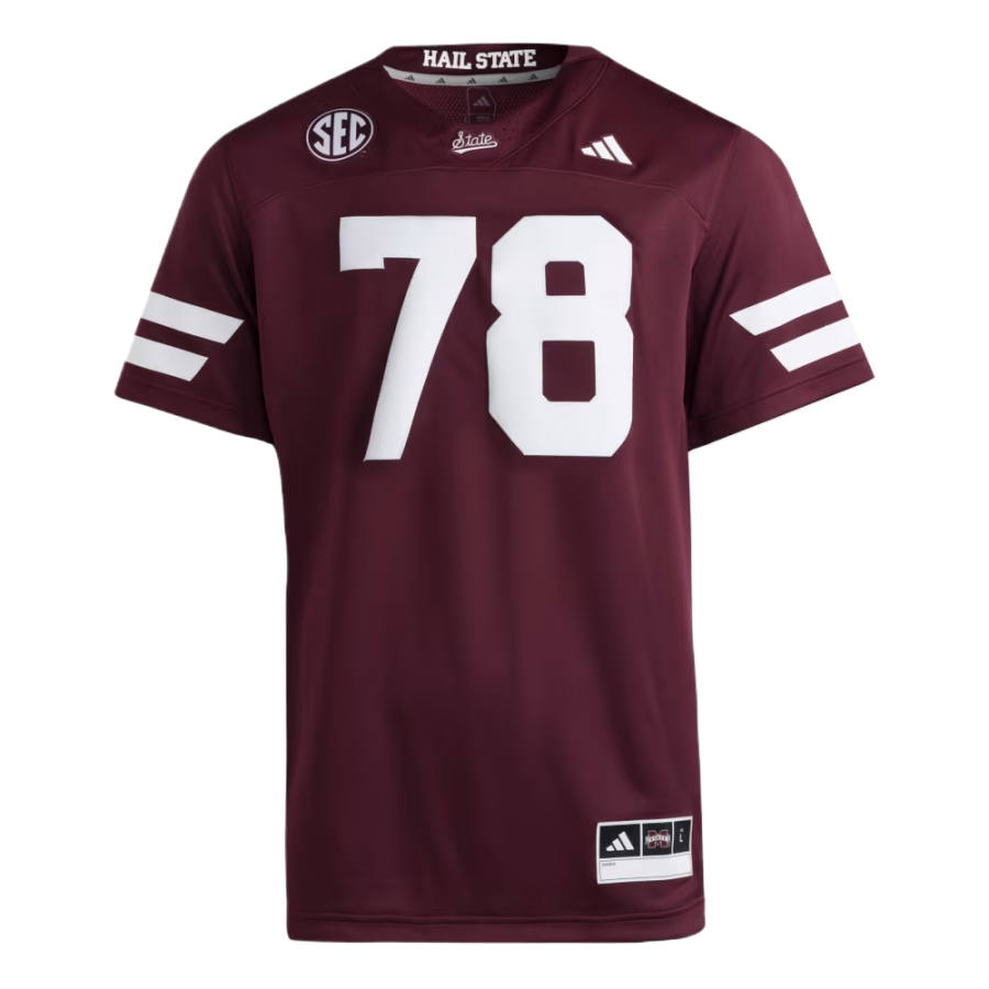 Adidas Adidas Free Shipping With AdiClub Mississippi State Bulldogs Football Jersey Hoodie