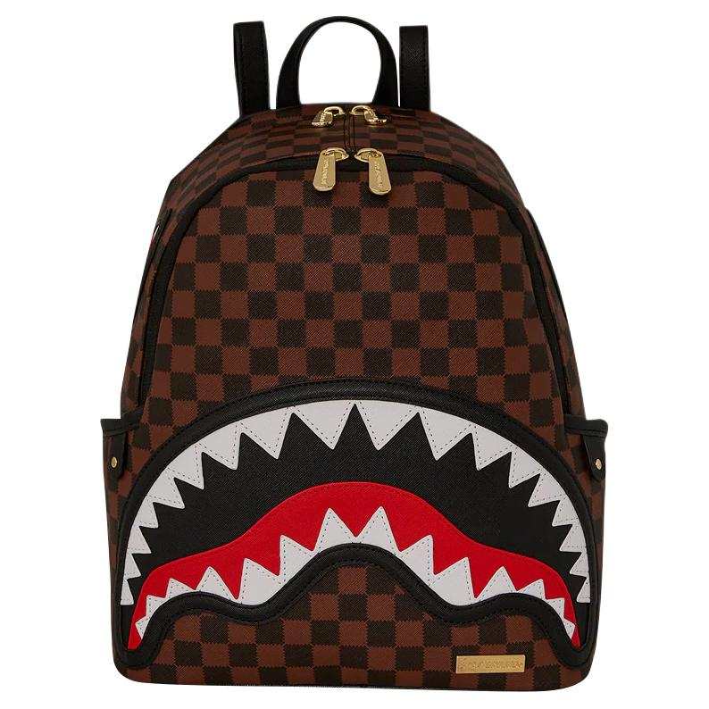 SPRAYGROUND SPRAYGROUND Durable Waterproof Fabric Backpack Unisex Brown
