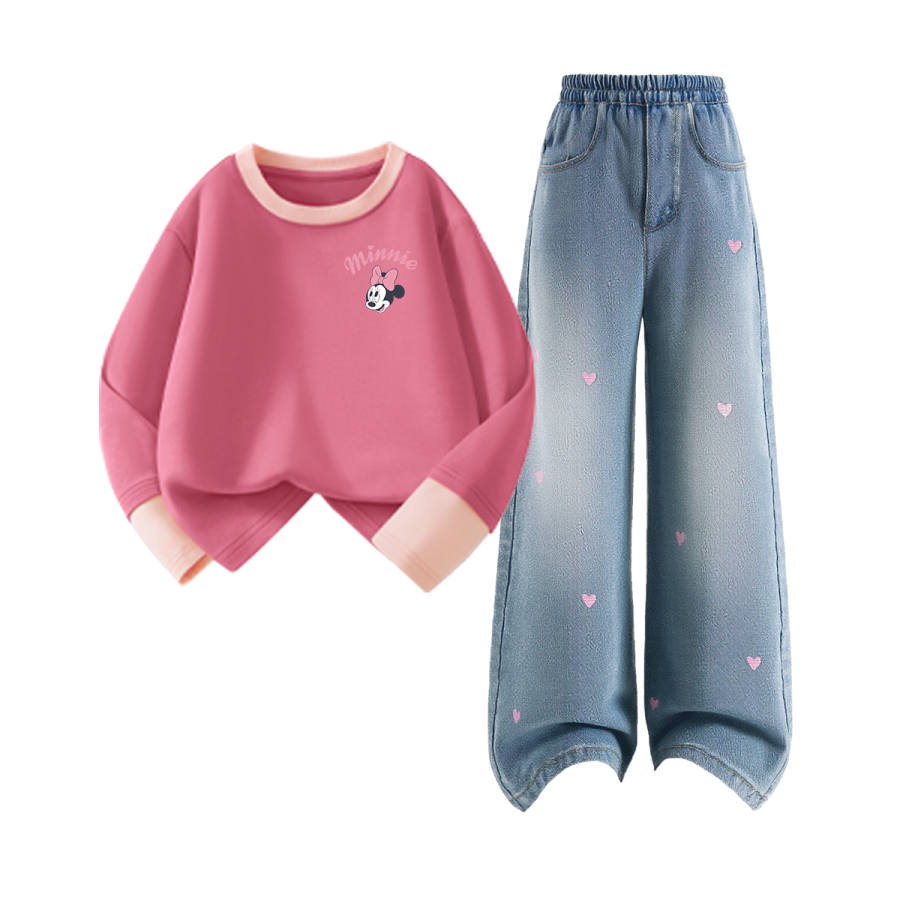 Disney Kids Casual Sportswear Crew Neck Moderate