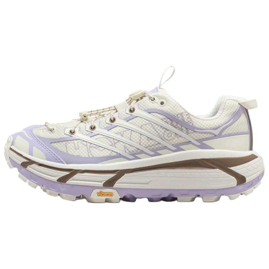 HOKA ONE ONE Mafate Three 2 Low top Long Distance Running Sprint Running Shoes Unisex White Purple
