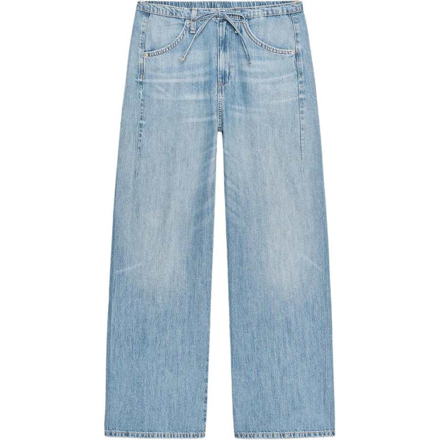 ZARA Trf Jeans Women's Blue Moderate Straight Fit Pants