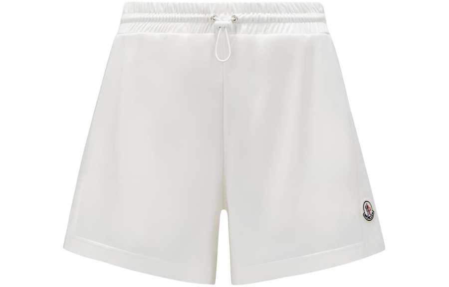 Moncler Moncler Logo Patch Drawstring Jersey Shorts