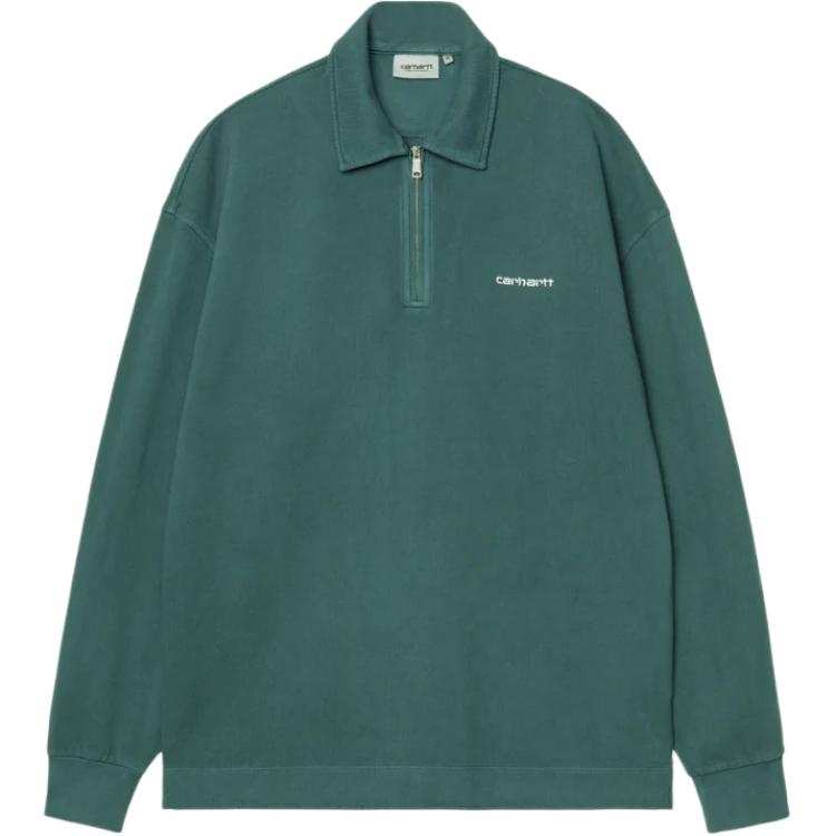 Carhartt WIP FW25 Piqué Script Sweatshirt Polo Shirt Men's