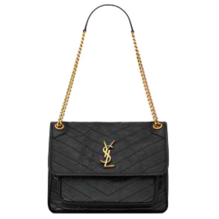 Saint Laurent Niki chevron chain shoulder bag