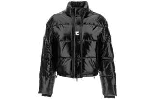 COURREGES Courrèges Cropped High Neck Puffer Jacket