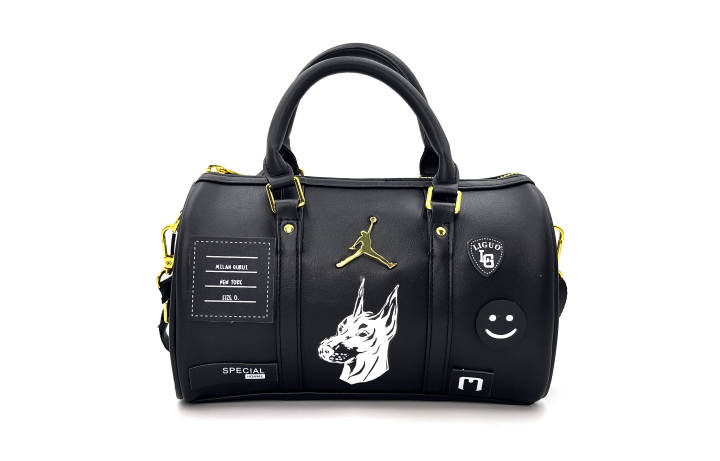Jordan Jordan Synthetic Leather Handbag Regular Unisex Black